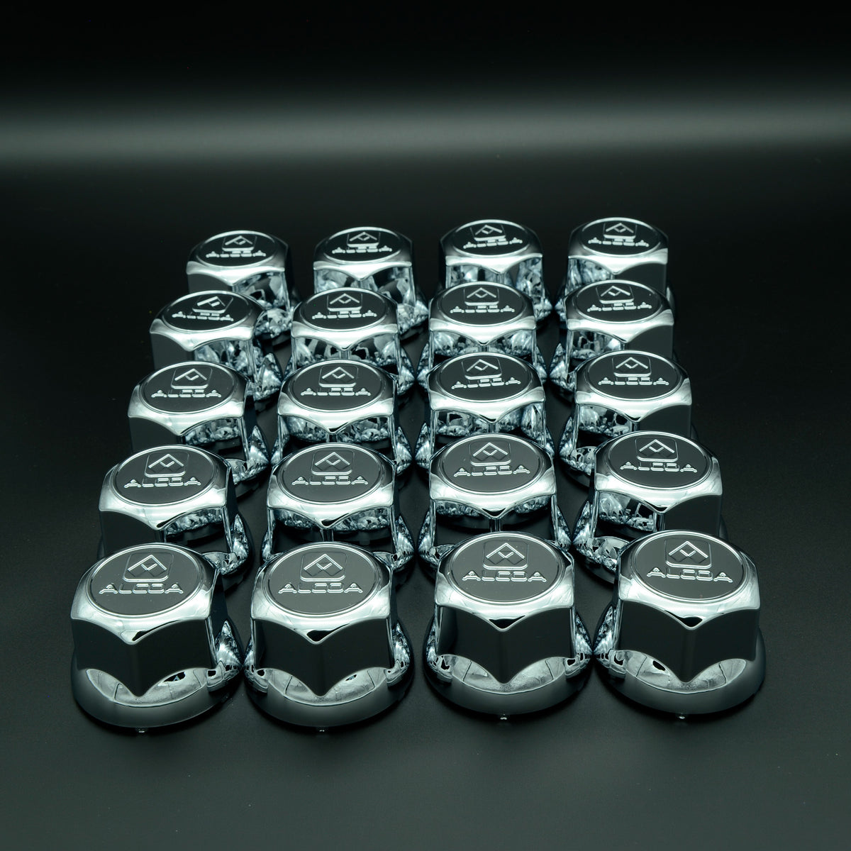 ALCOA® Alcover+ Wheels Radmutterkappen-Set Chrom-Kunststoff  Universal SW 32/33 mm (20 Stk. + Werkzeug)