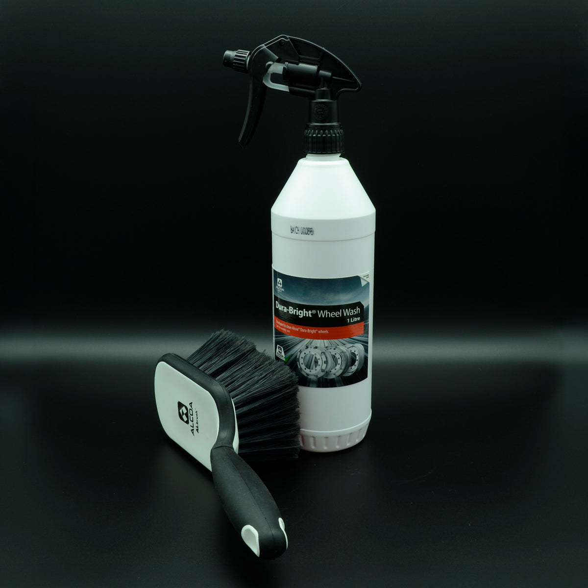 ALCOA Dura Bright Wheel Wash Starter Kit - 1L Dura Bright Wheel Wash - Al Brush