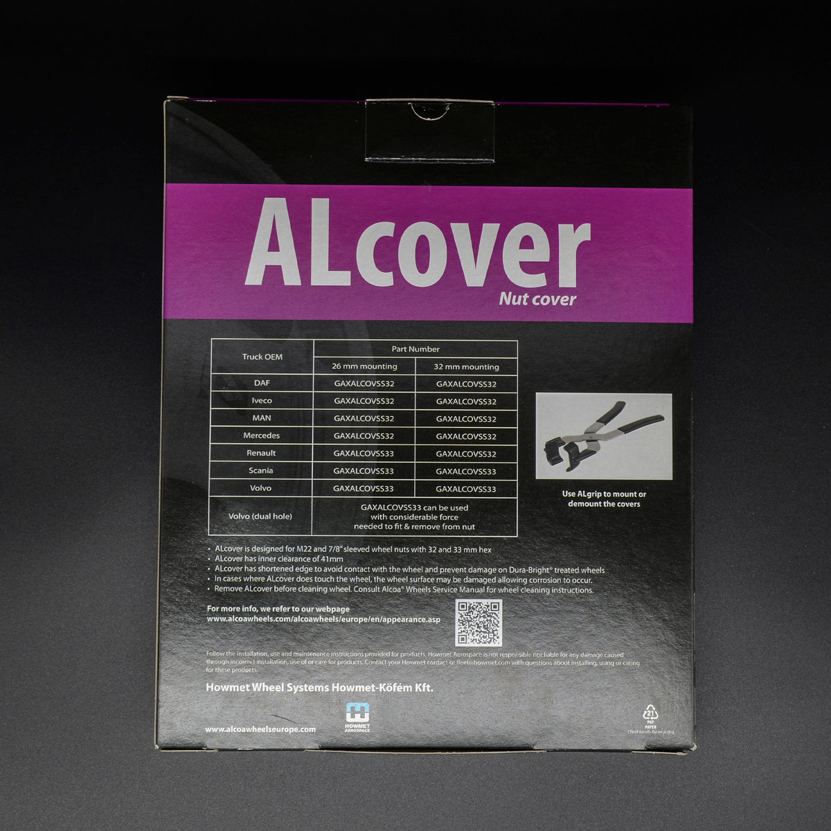 ALCOA® ALcover Wheels Radmutternkappen Edelstahl SW 32 und 33 mm (GAXALCOVSS32) (GAXALCOVSS33)