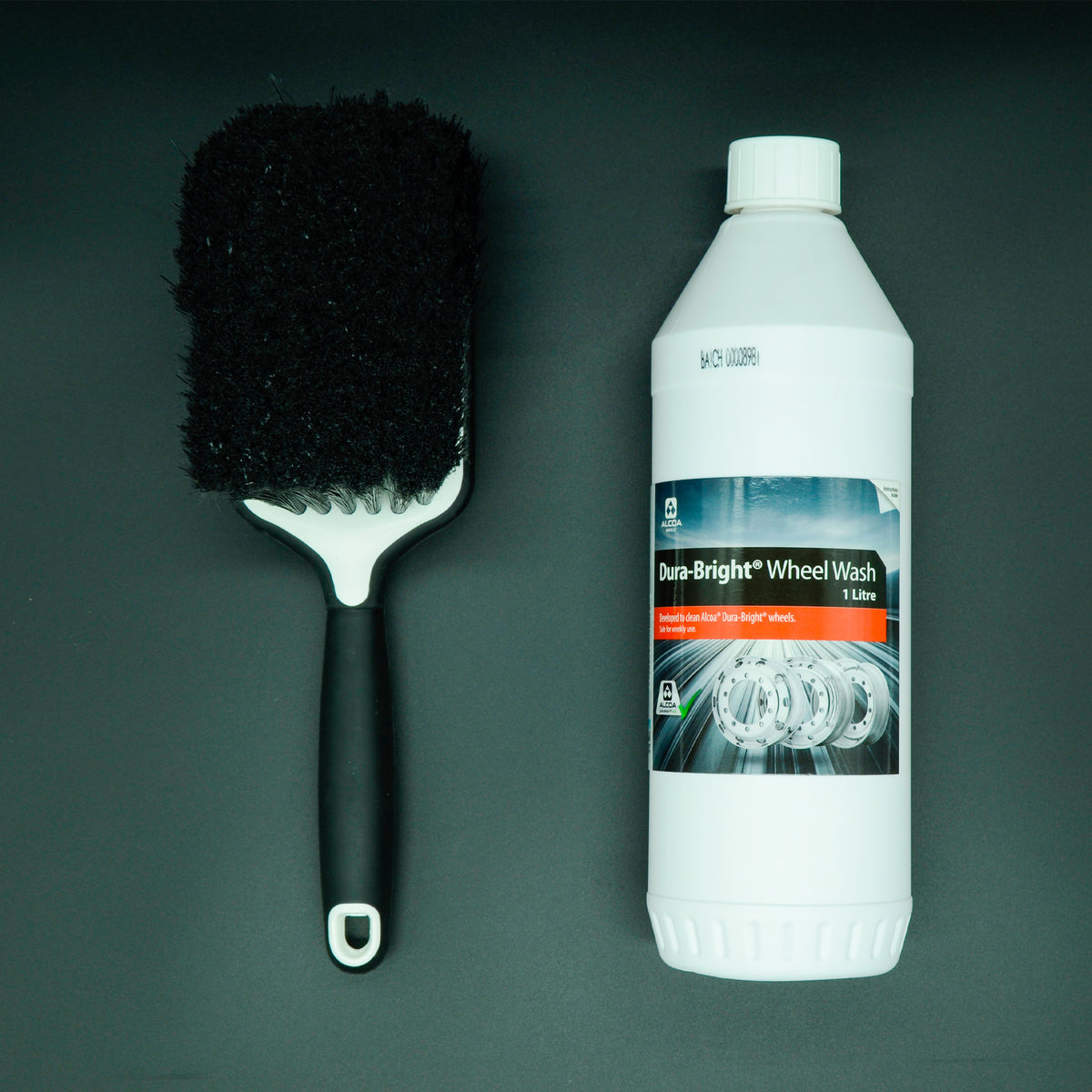 ALCOA Dura Bright Wheel Wash Starter Kit - 1L Dura Bright Wheel Wash - Al Brush