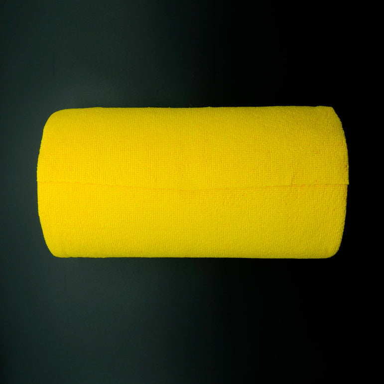 Mikrofaser-Rolle Gelb -  30x30 cm - 75 Stück - zum Reinigen und Polieren - 200GSM