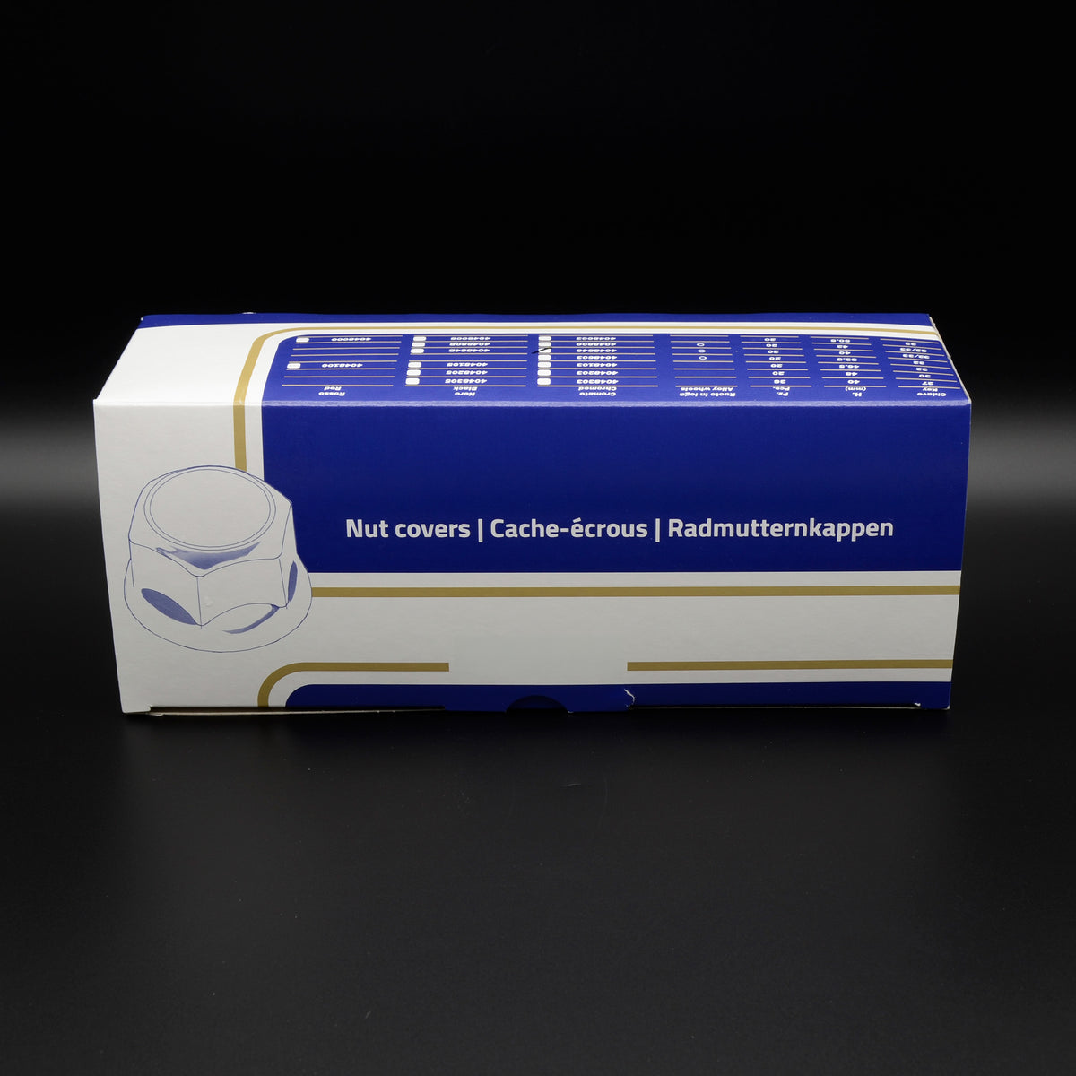 Premium Radmutterkappen-Set verchromt - Universal -  SW 32/33 mm (20 Stück)
