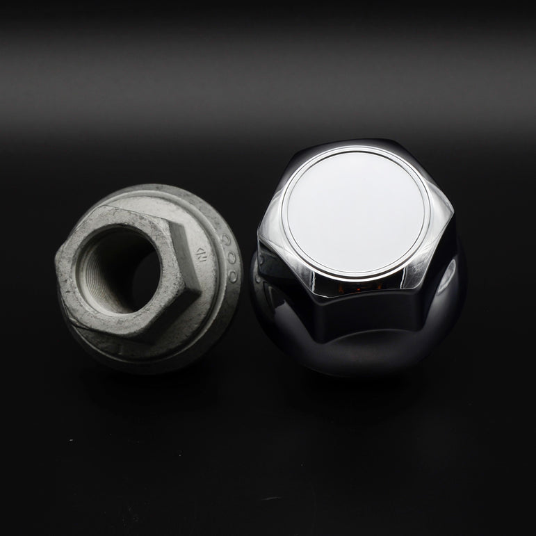 Premium Radmutterkappen-Set verchromt - Universal -  SW 32/33 mm (20 Stück)