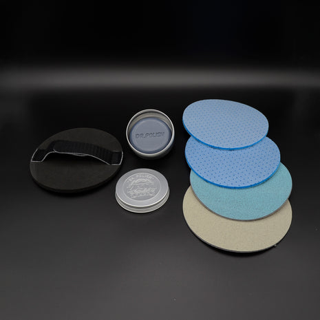 ZATO PUCK - Polierset - Handhaftpad - P1000, P2000, P5000, P8000