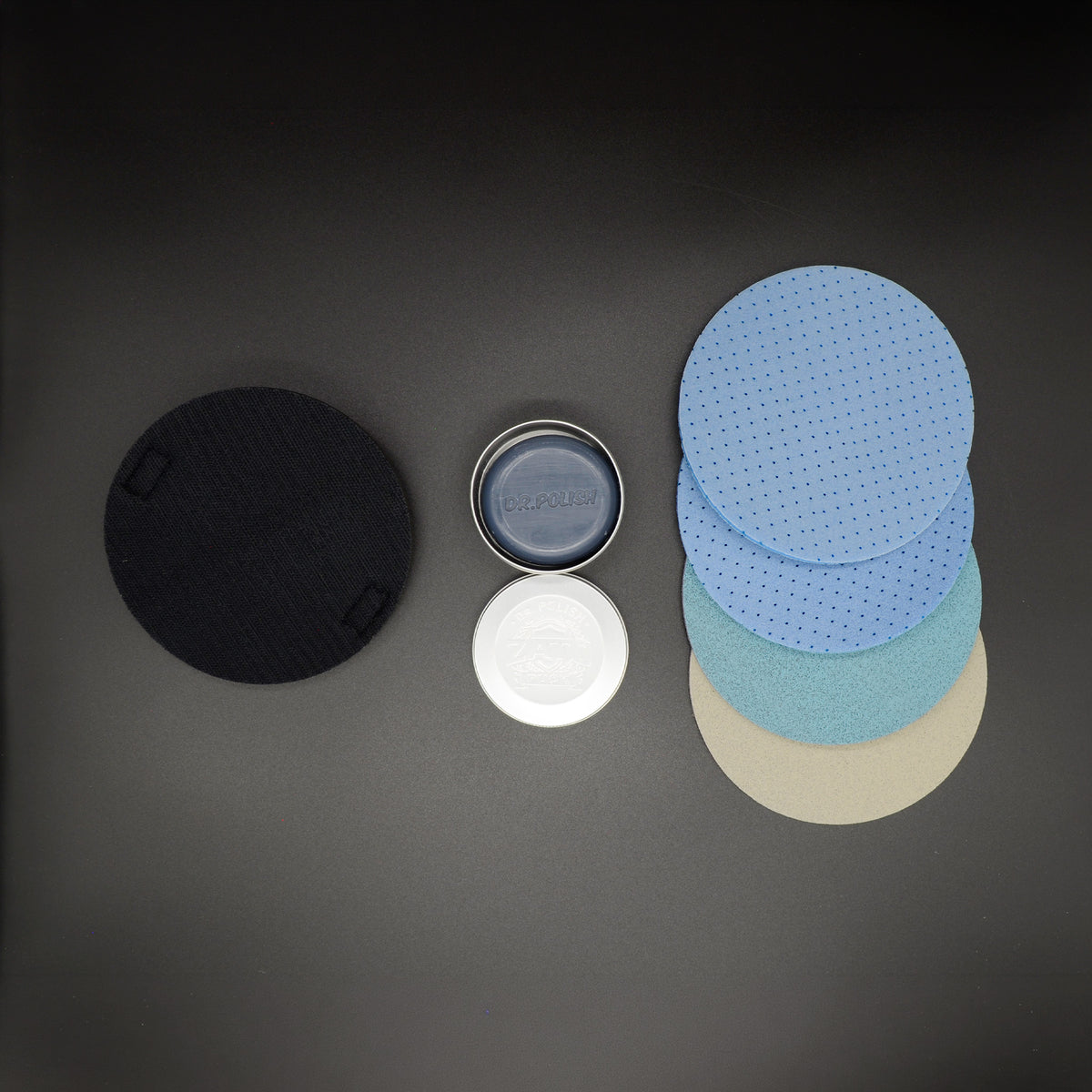 ZATO PUCK - Polierset - Handhaftpad - P1000, P2000, P5000, P8000