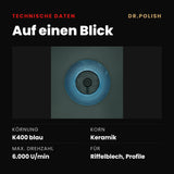 Scotch-Brite™ Bristle Disc K400 (Blau) – Technische Daten: Auf einen Blick