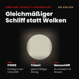 P3000 – Hauptbild Vorteile: Gleichmäßiger Schliff statt Wolken