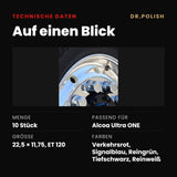 BILLY WHEELY Felgen-Loch-Einsätze für Alcoa Ultra One 22.5x11.75 ET120 (10er-Set) – Technische Daten: Auf einen Blick
