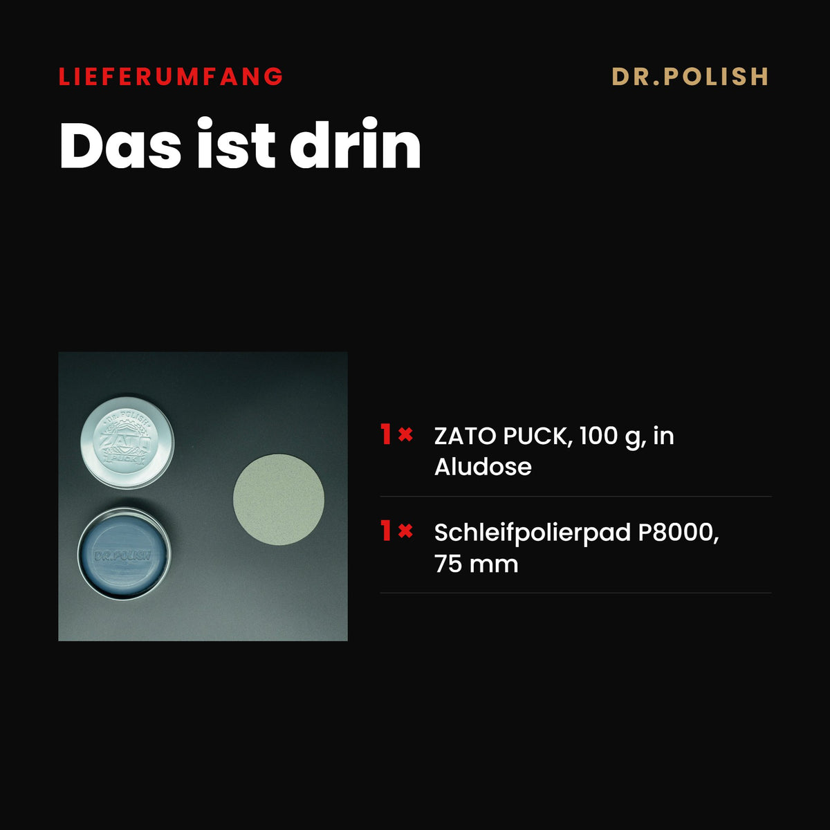 DR.POLISH Pipifein – Lieferumfang: Das ist drin