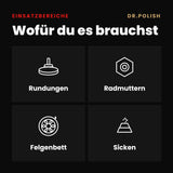 Flanell Polierball 75mm – Einsatzbereiche: Wofür du es brauchst