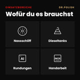 Handschleifpad 150mm Klett & Gummizug – Einsatzbereiche: Wofür du es brauchst