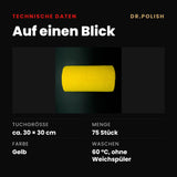 Mikrofaser-Rolle Gelb – Technische Daten: Auf einen Blick