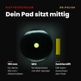 MTS Klettstützteller 150mm M14 – Hauptbild Vorteile: Dein Pad sitzt mittig