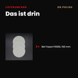 Schleif- und Polierscheiben 3er Set P3000 – Lieferumfang: Das ist drin