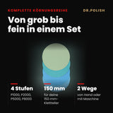4er Set – Hauptbild Vorteile: Von grob bis fein in einem Set