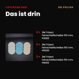 Schleif- und Polierscheiben 9er Set P3000, P5000, P8000 – Lieferumfang: Das ist drin