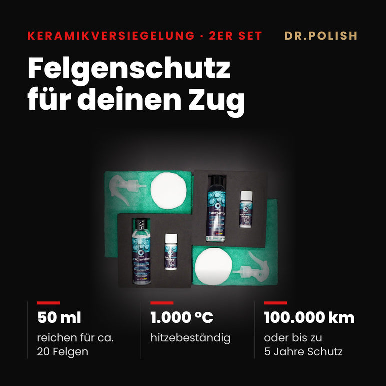 DR.POLISH x C²Coating Truck Wheel Ceramic – Hauptbild Vorteile: Felgenschutz für deinen Zug