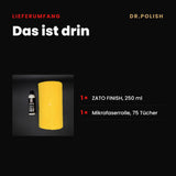 ZATO FINISH Set – Lieferumfang: Das ist drin