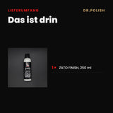 ZATO FINISH – Lieferumfang: Das ist drin
