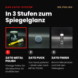 ZATO METAL POLISH – ZATO-System 3 Stufen: In 3 Stufen zum Spiegelglanz