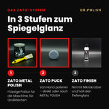 ZATO METAL POLISH Set – ZATO-System 3 Stufen: In 3 Stufen zum Spiegelglanz